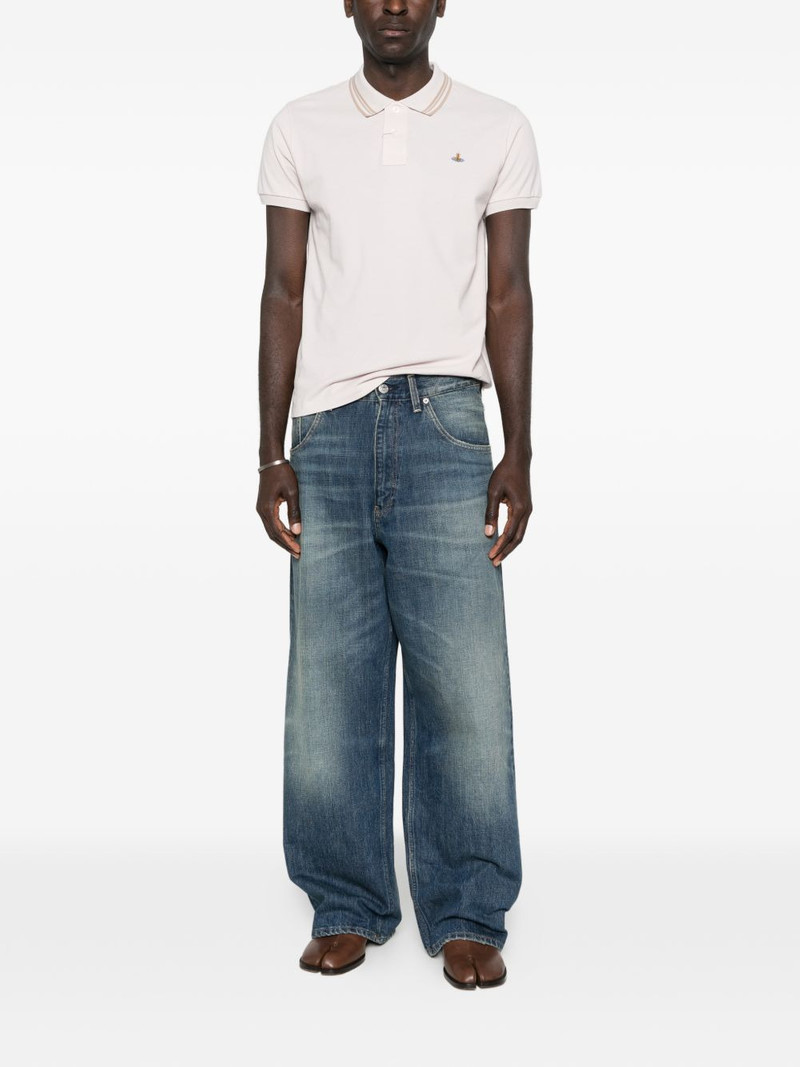 Vivienne Westwood striped polo shirt outlook