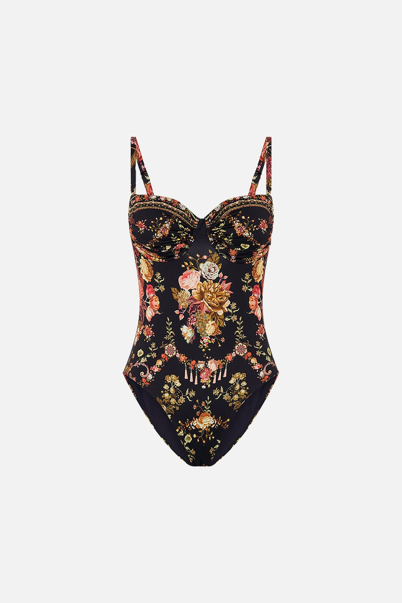 RUCHED CUP UNDERWIRE ONE PIECE 1