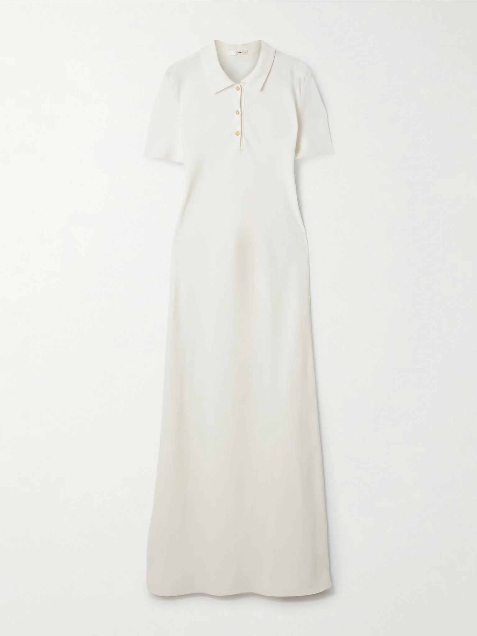 Valenit silk-crepe maxi dress Ivory - 1