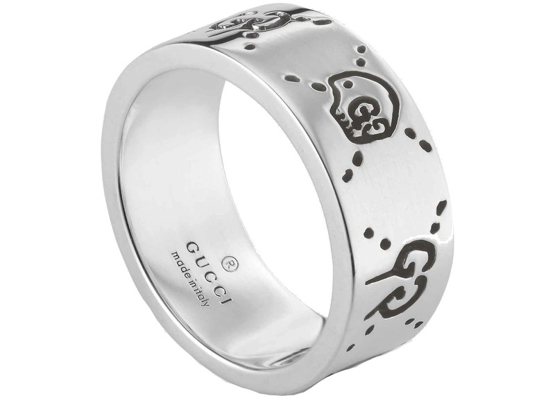 GUCCI Gucci Ghost Skull Ring Silver outlook