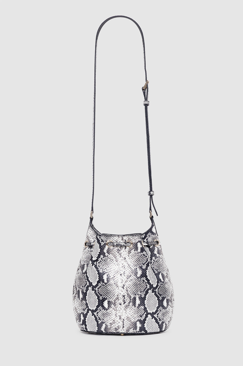 Mini Alana Bucket Bag - Python 4