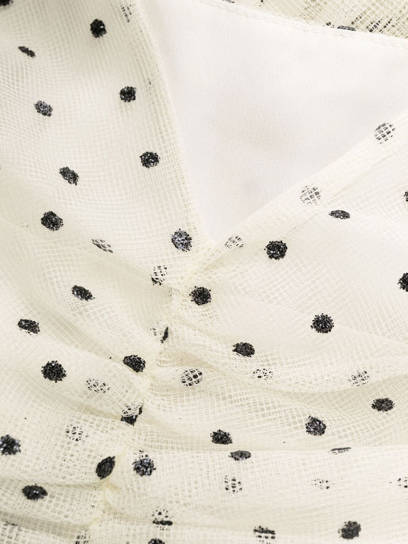 polka dot flared dress 5