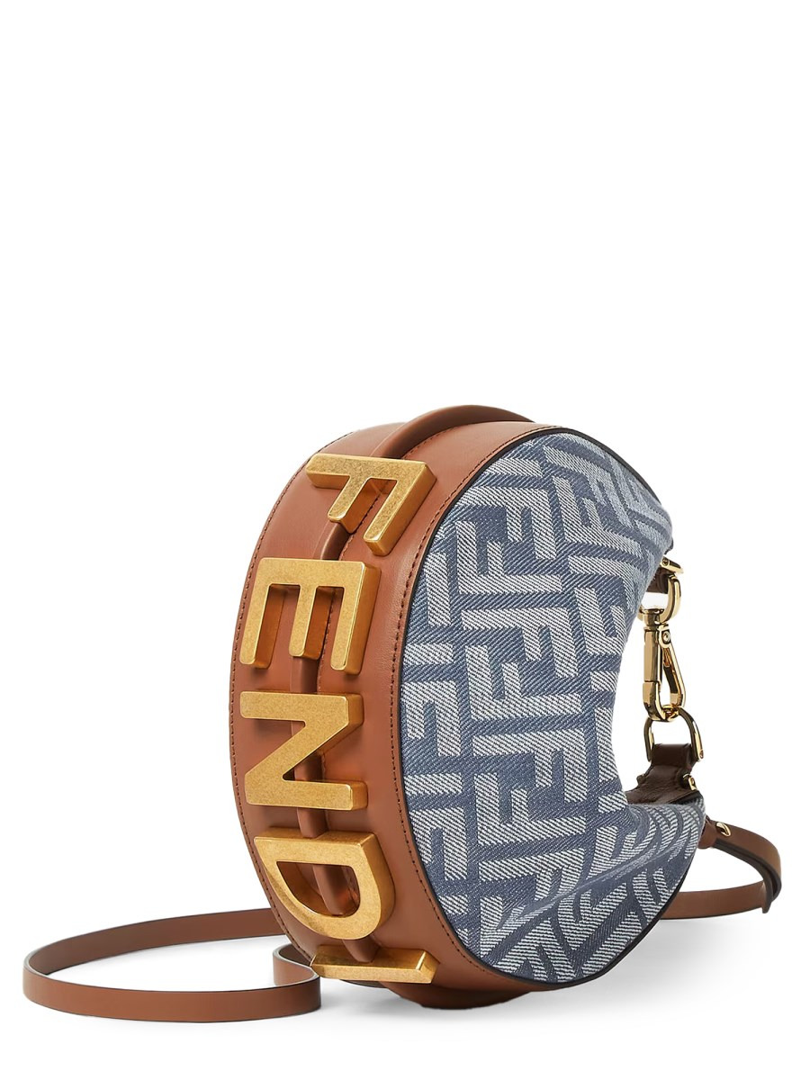 FENDIGRAPHY MINI VELVET FF BAG - 2