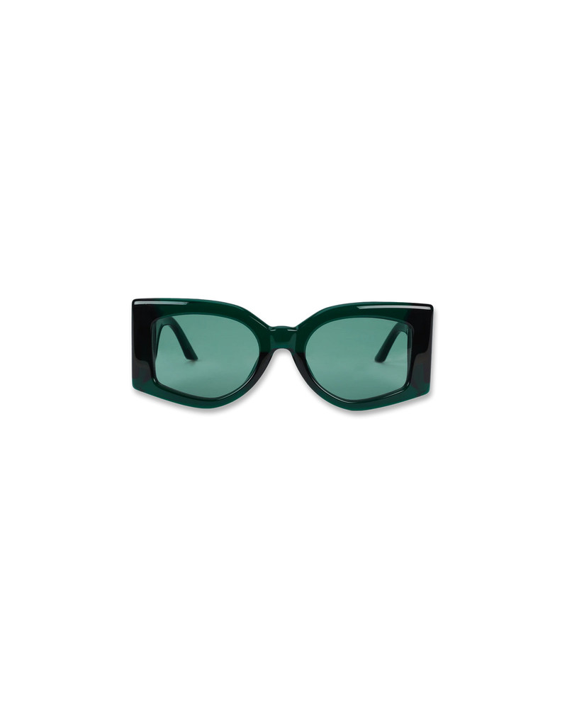 CASABLANCA Dark Green & Pink The Magazine Sunglasses outlook