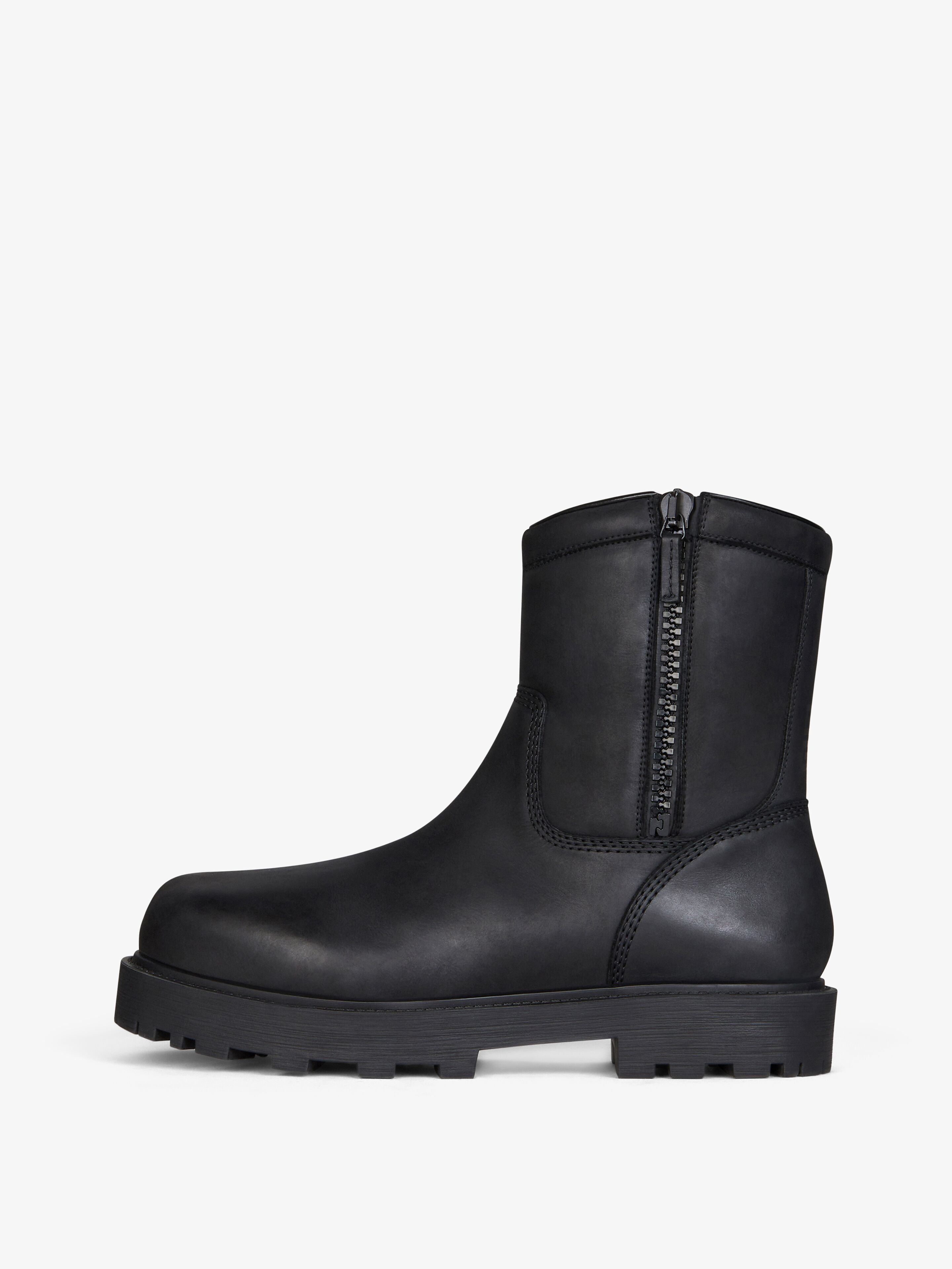STORM ANKLE BOOTS IN NUBUCK WITH ZIP - 3