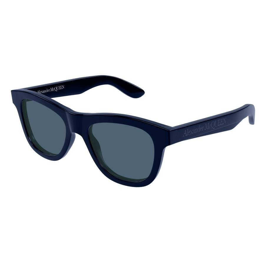 Alexander McQueen Blue Square Men's Sunglasses AM0421S 005 54 - 2