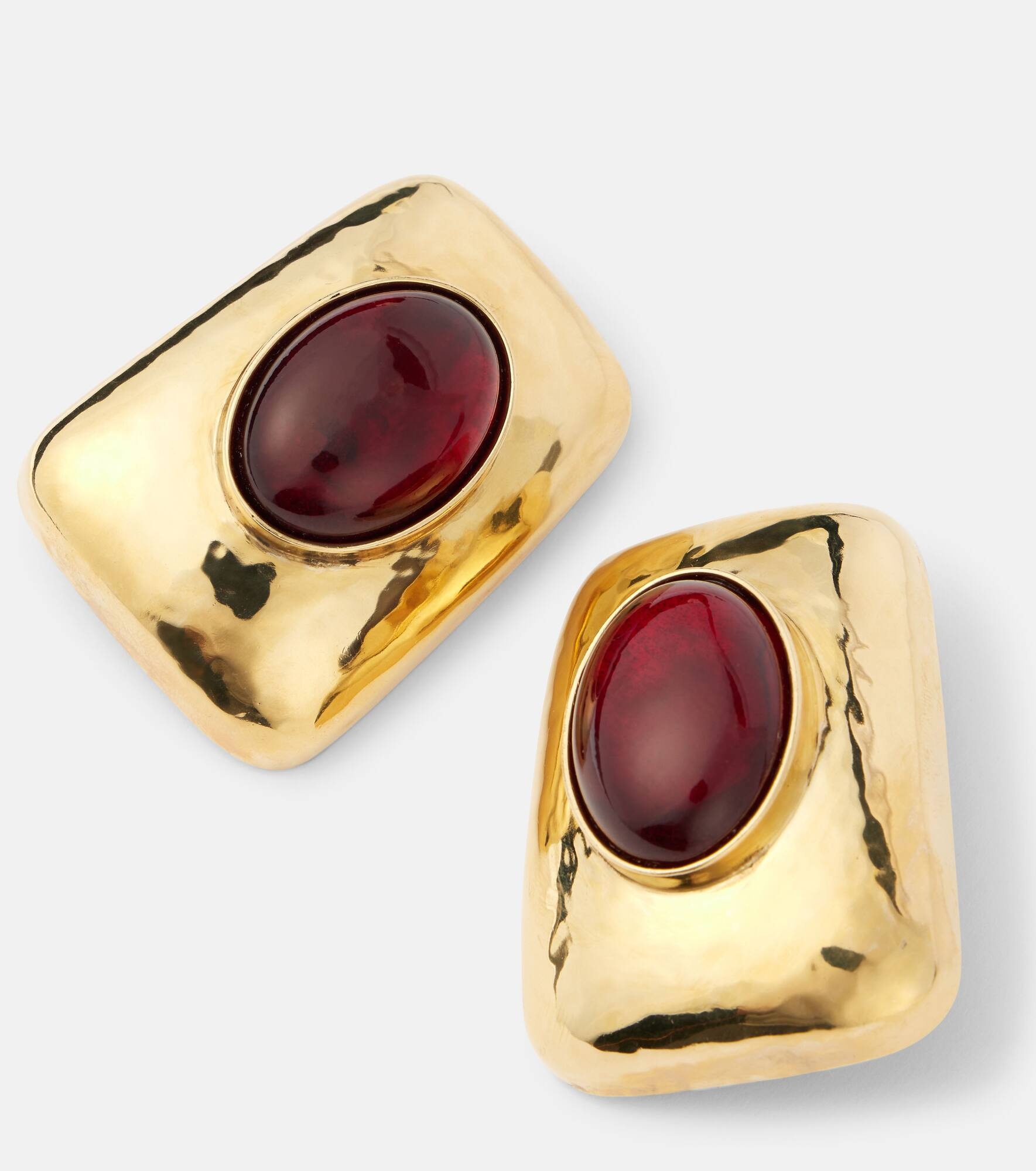 Embellished clip-on earrings - 7