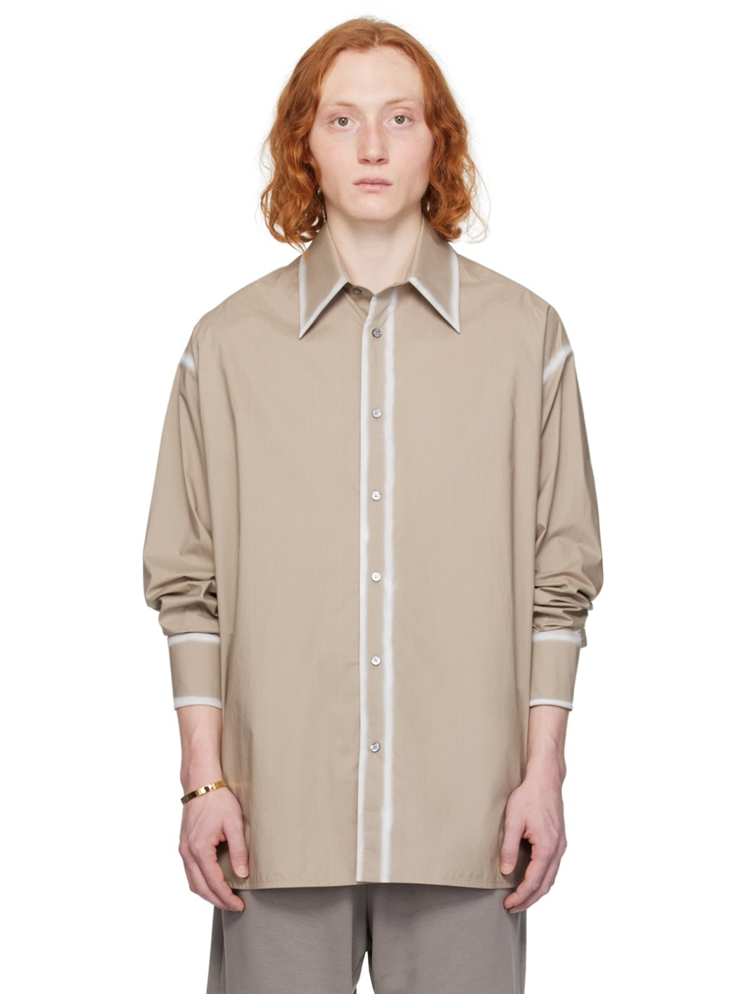 Taupe Faded Shirt - 1