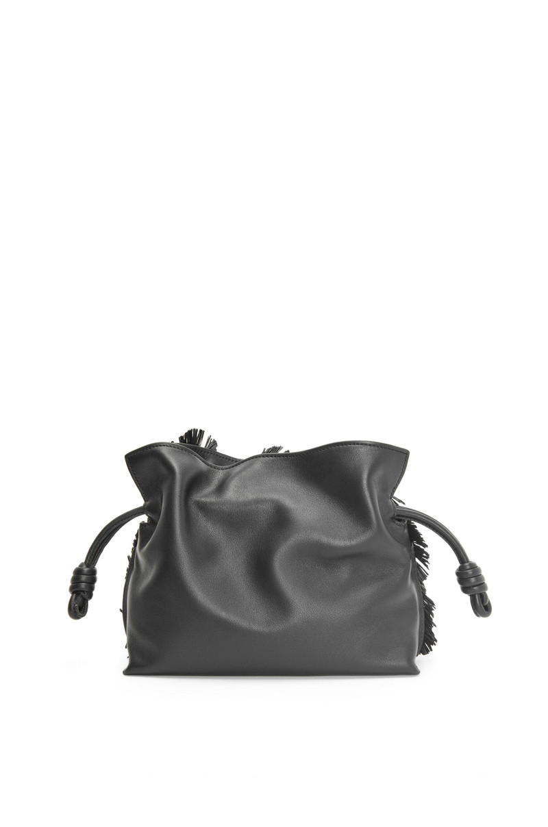 Howl mini Flamenco clutch in suede and raffia 4