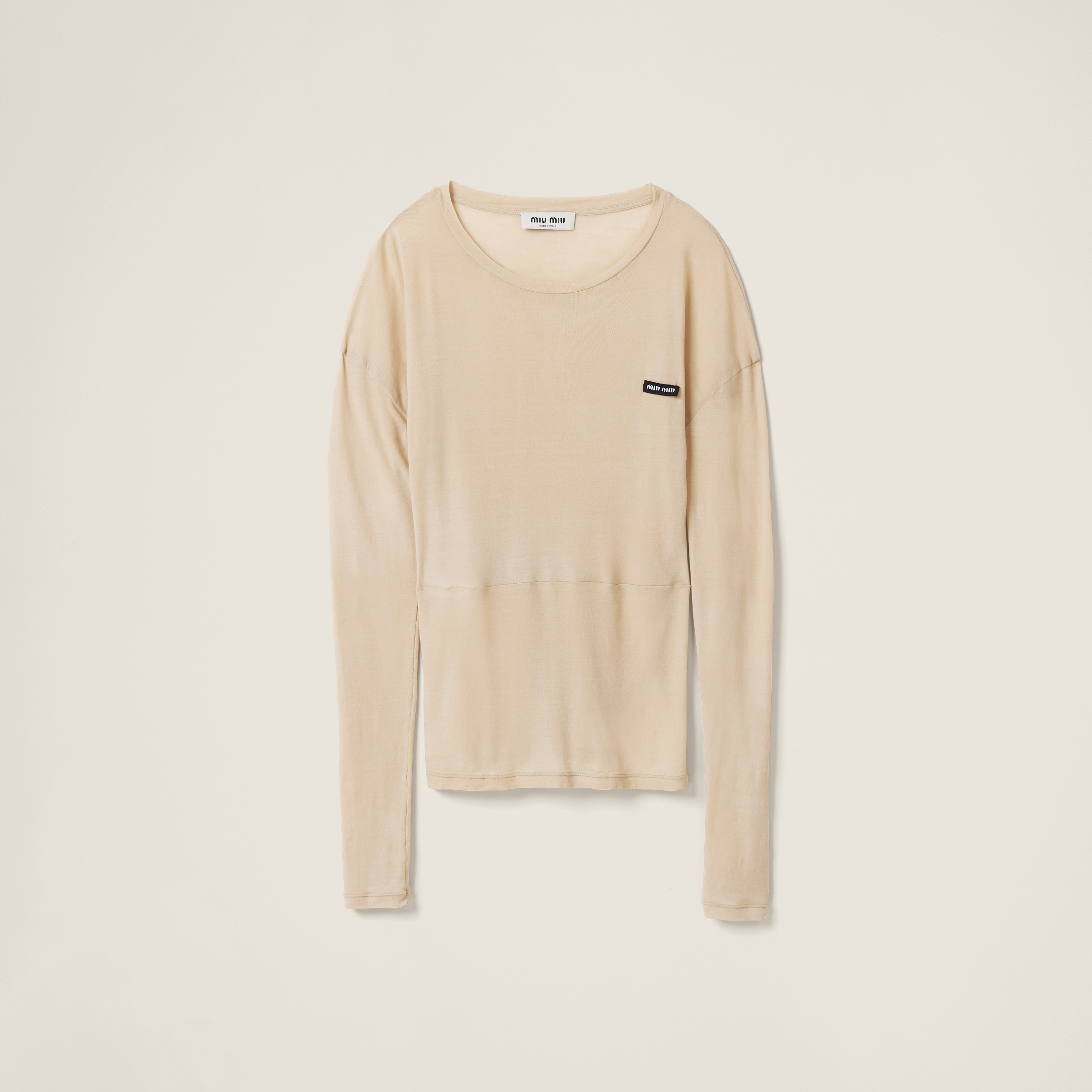 Miu Miu Garment-dyed ribbed jersey knit dress | REVERSIBLE
