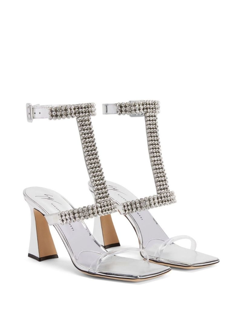 85mm crystal-embellished heeled sandals - 2