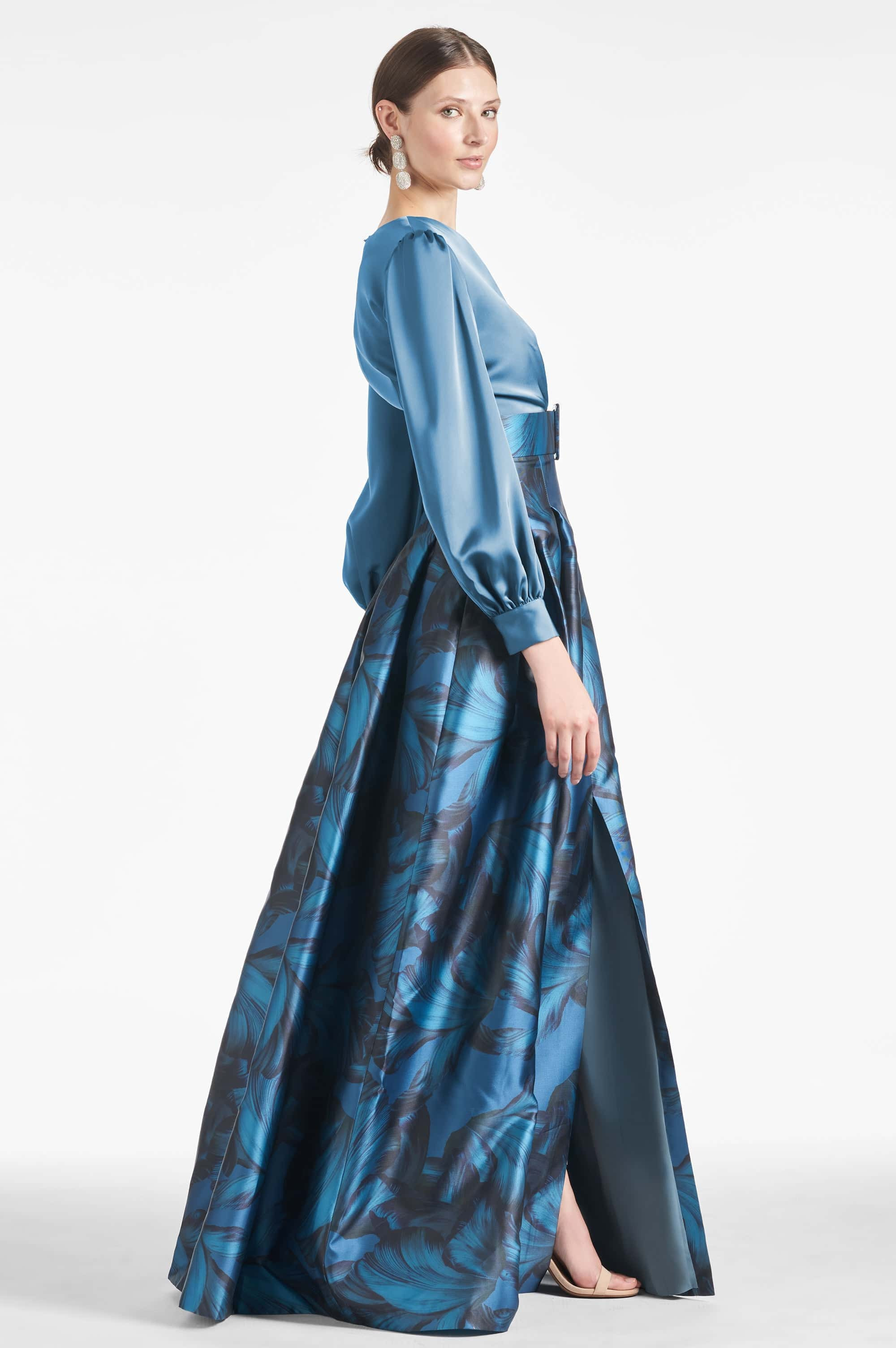 Zoe Gown - Smokey Slate/Tonal Petal - 3