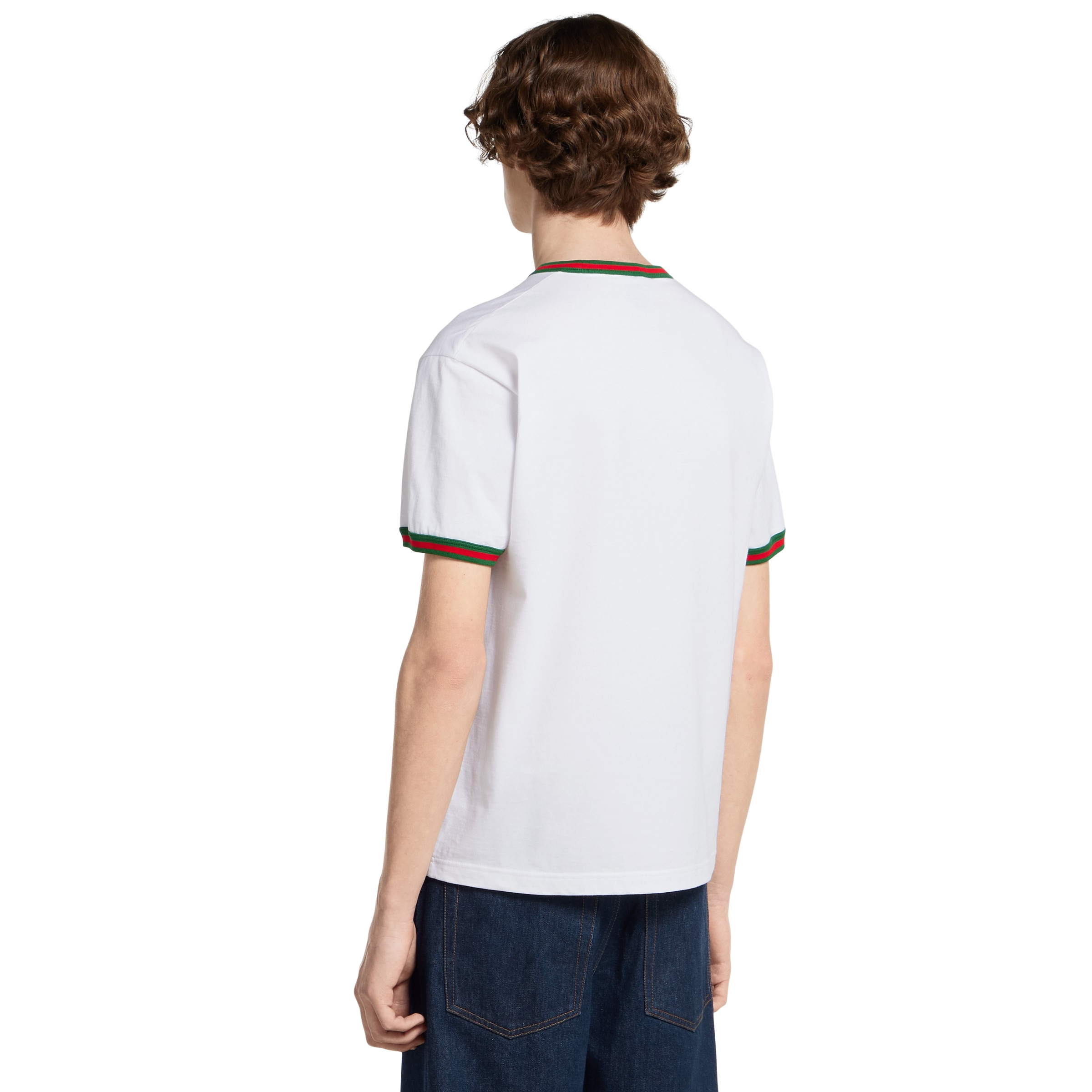 Cotton jersey T-shirt with embroidery - 4