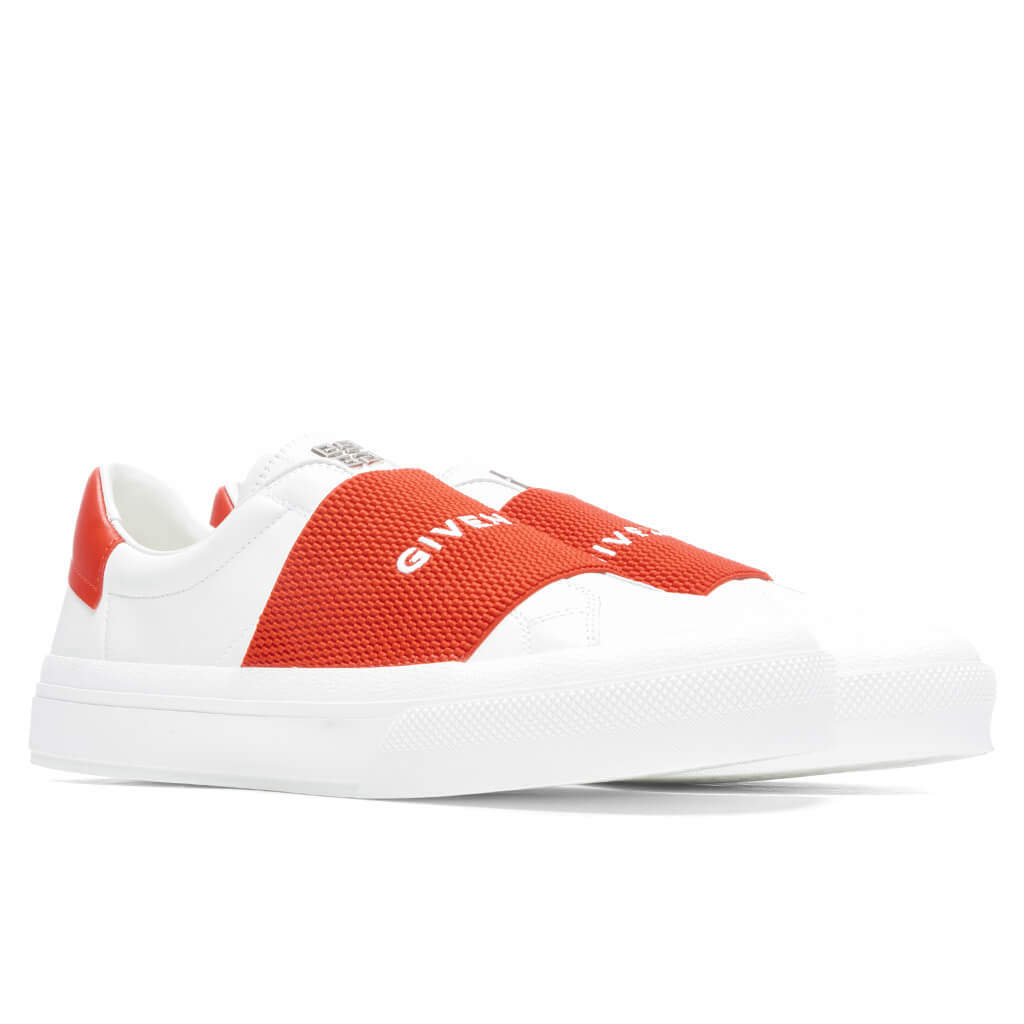 GIVENCHY CITY SPORT SNEAKERS - WHITE/RED - 2