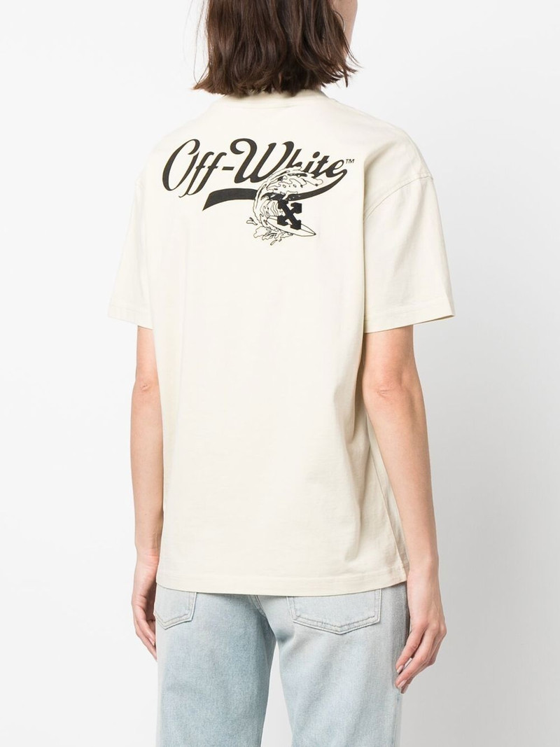 logo-print organic cotton T-shirt 4