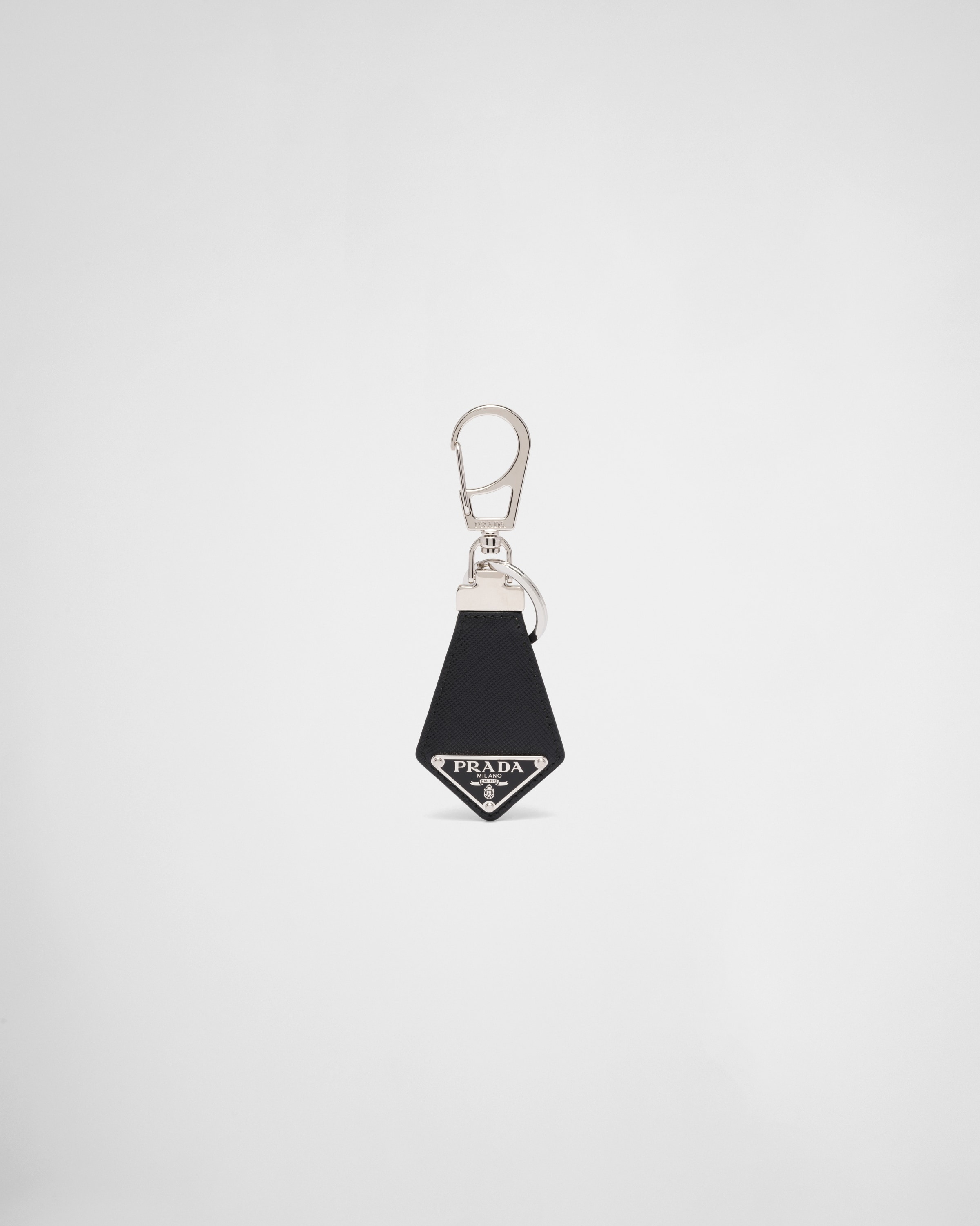 Saffiano leather keychain - 1