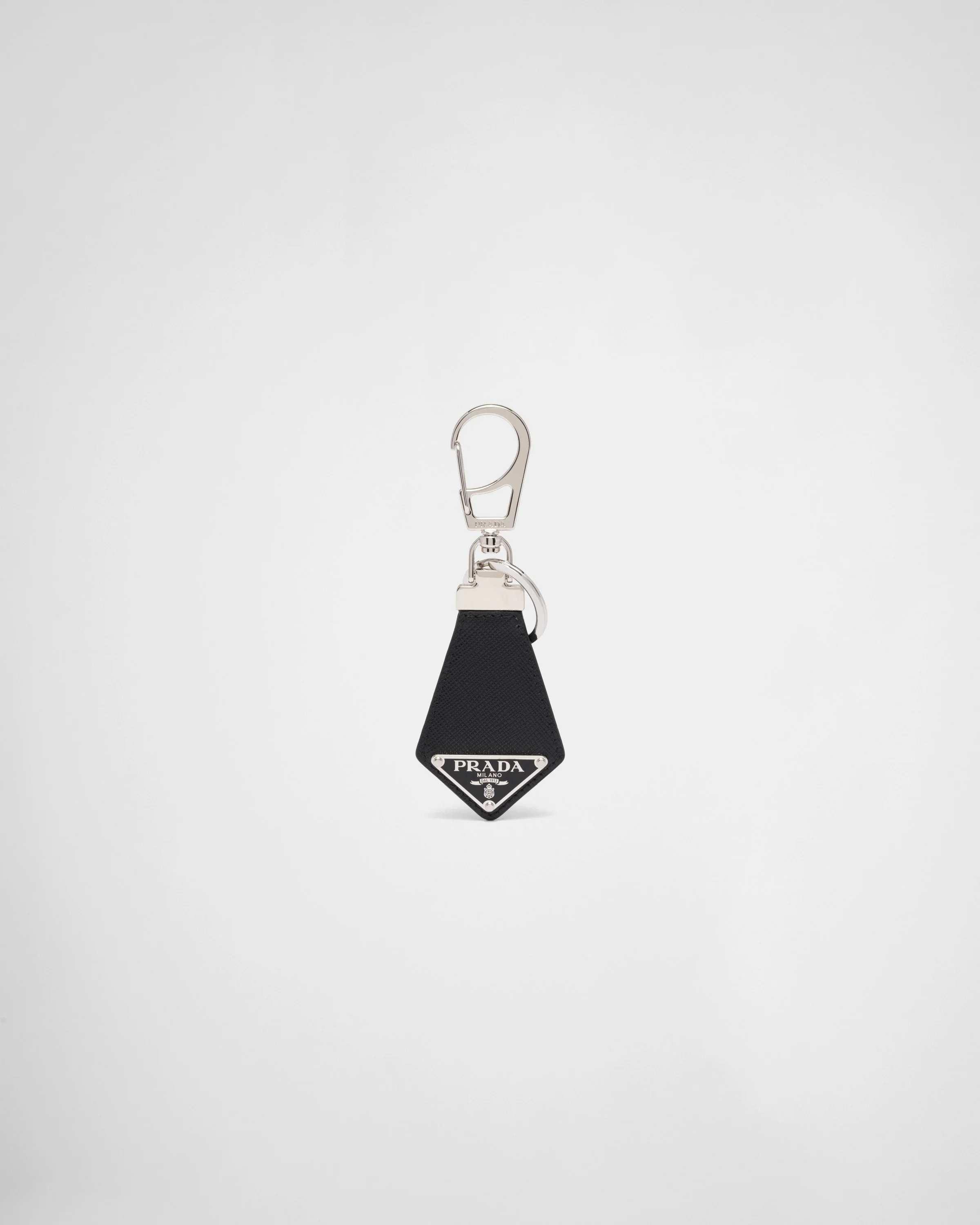 Saffiano leather keychain - 1