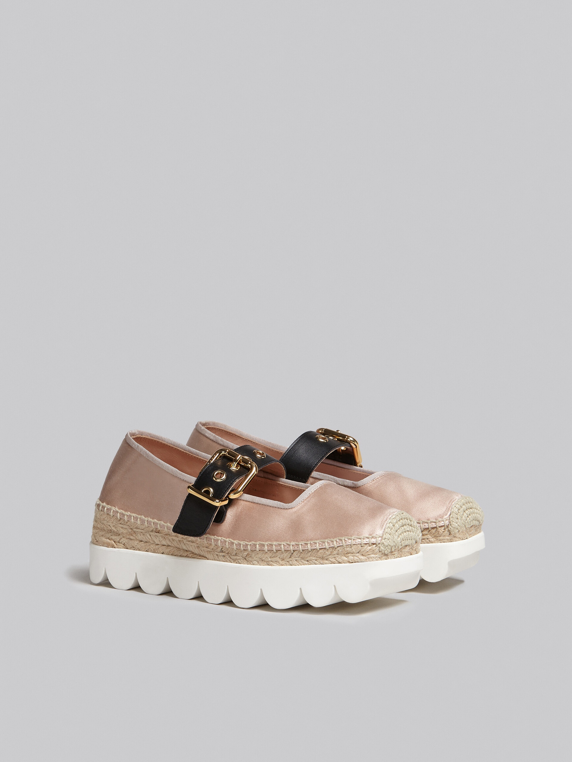 PINK SATIN PETAL ESPADRILLAS - 2