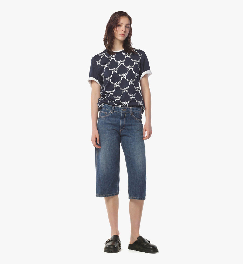 MCM Lauretos Monogram T-Shirt in Organic Cotton outlook