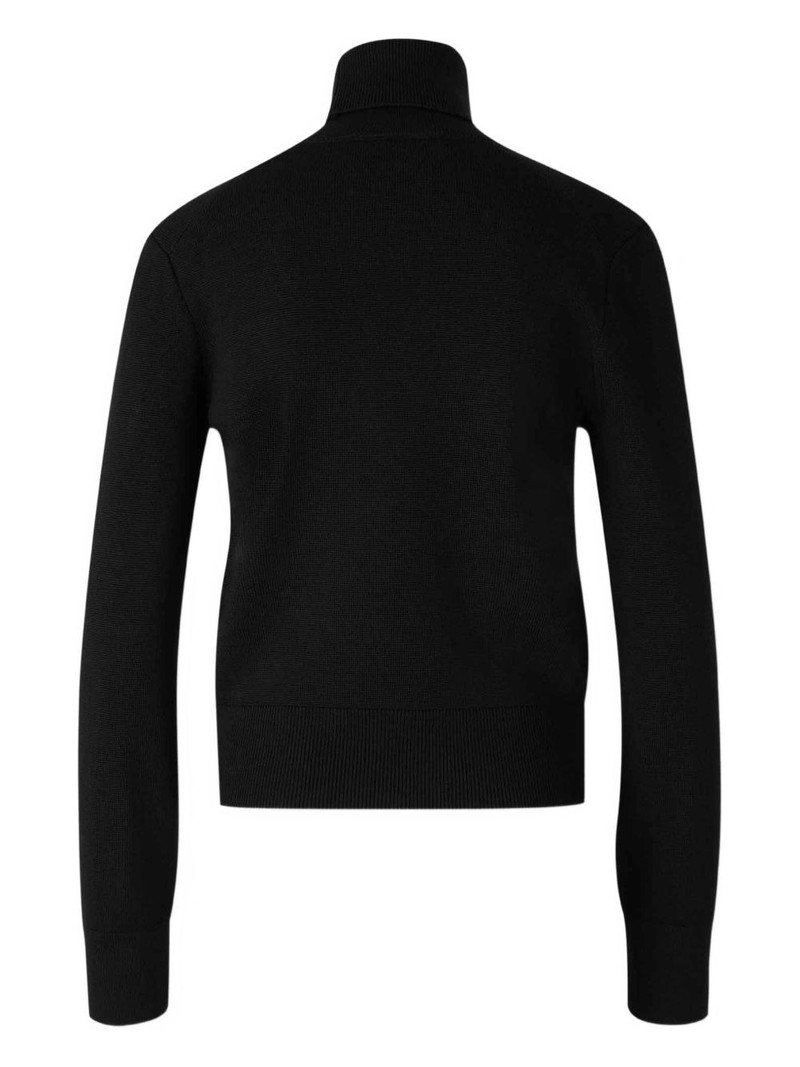 AMI Paris logo-embroidered turtleneck sweater outlook