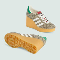 GUCCI adidas x Gucci wedge Gazelle sneaker | REVERSIBLE