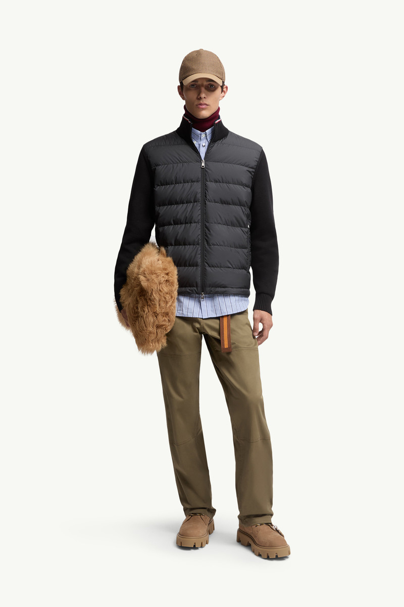 Moncler Padded Zip-Up Cotton Cardigan outlook