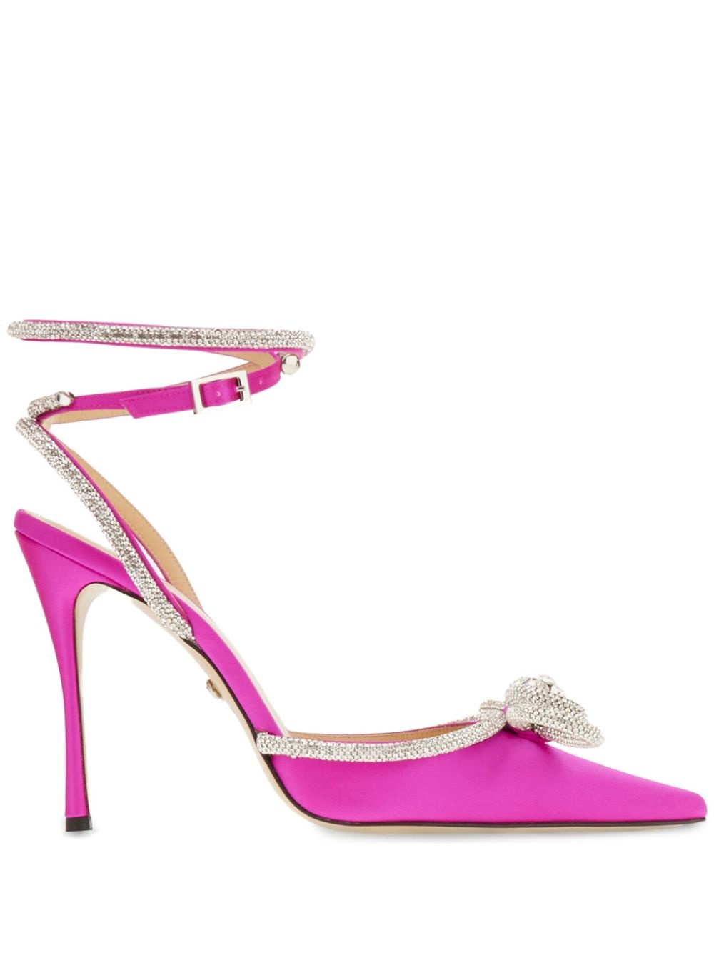 110m satin Double Bow pumps - 1
