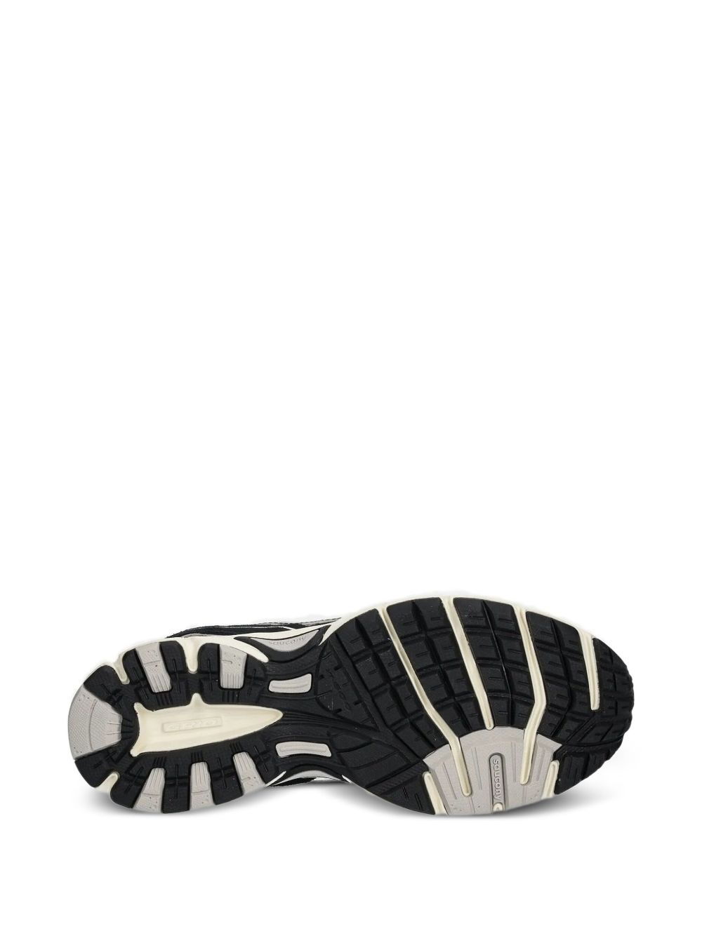 suede panelled mesh low-top sneakers - 3