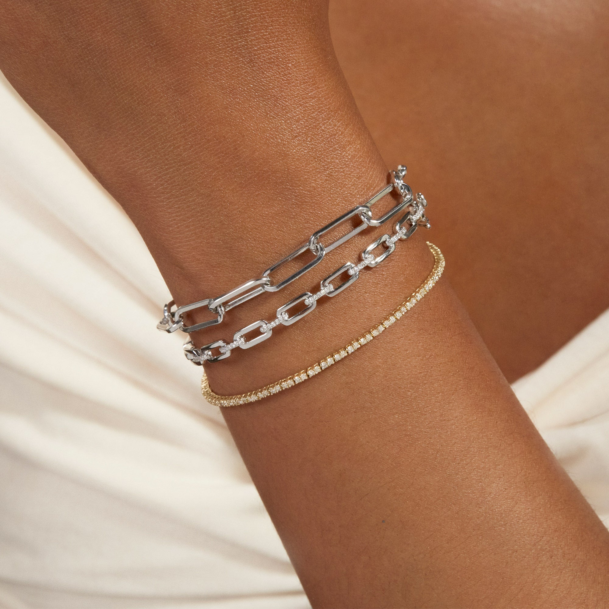 Bold Paper Clip Bracelet - 4
