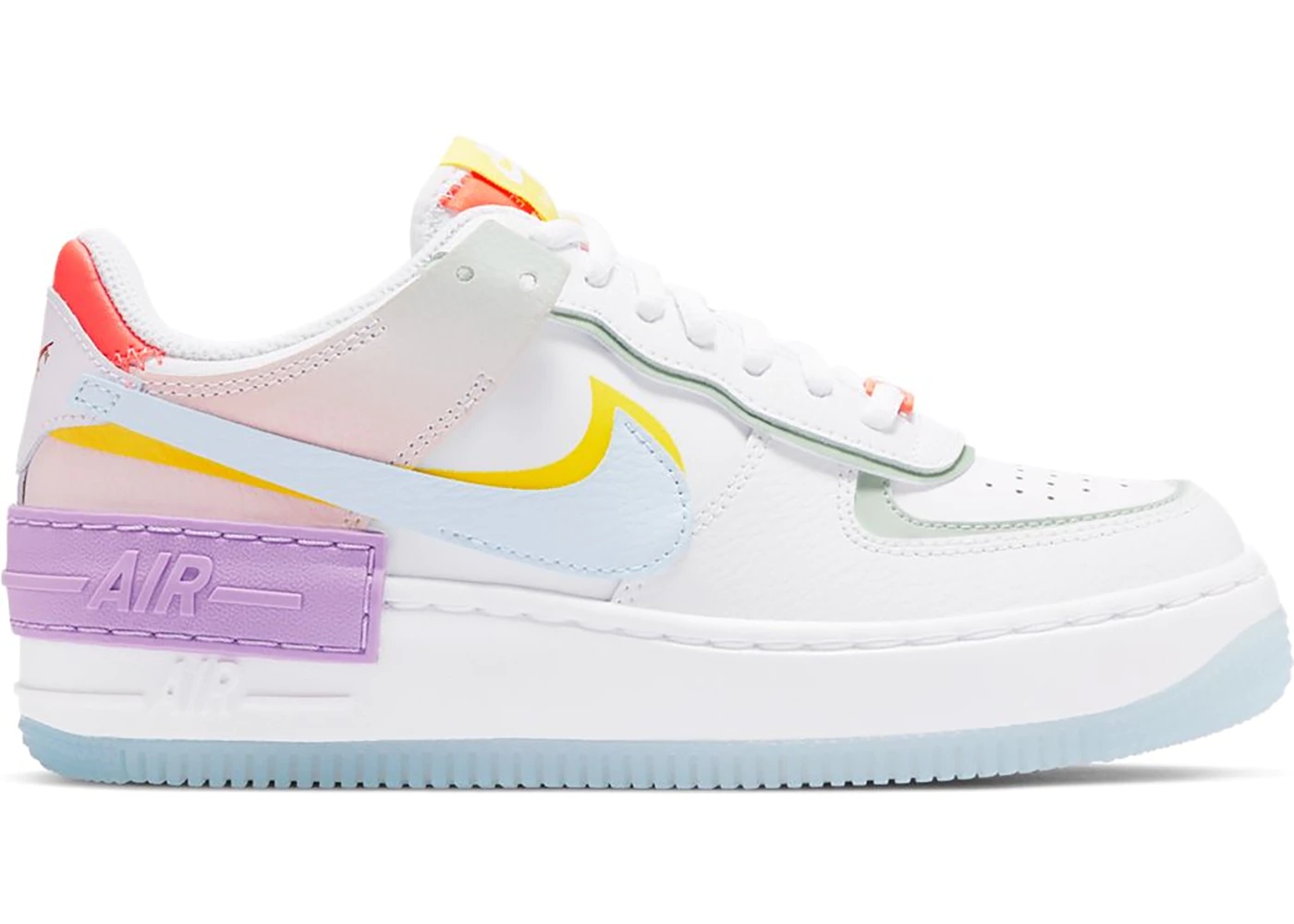 Nike Air Force 1 Shadow White Hydrogen Blue Purple (W) - 1