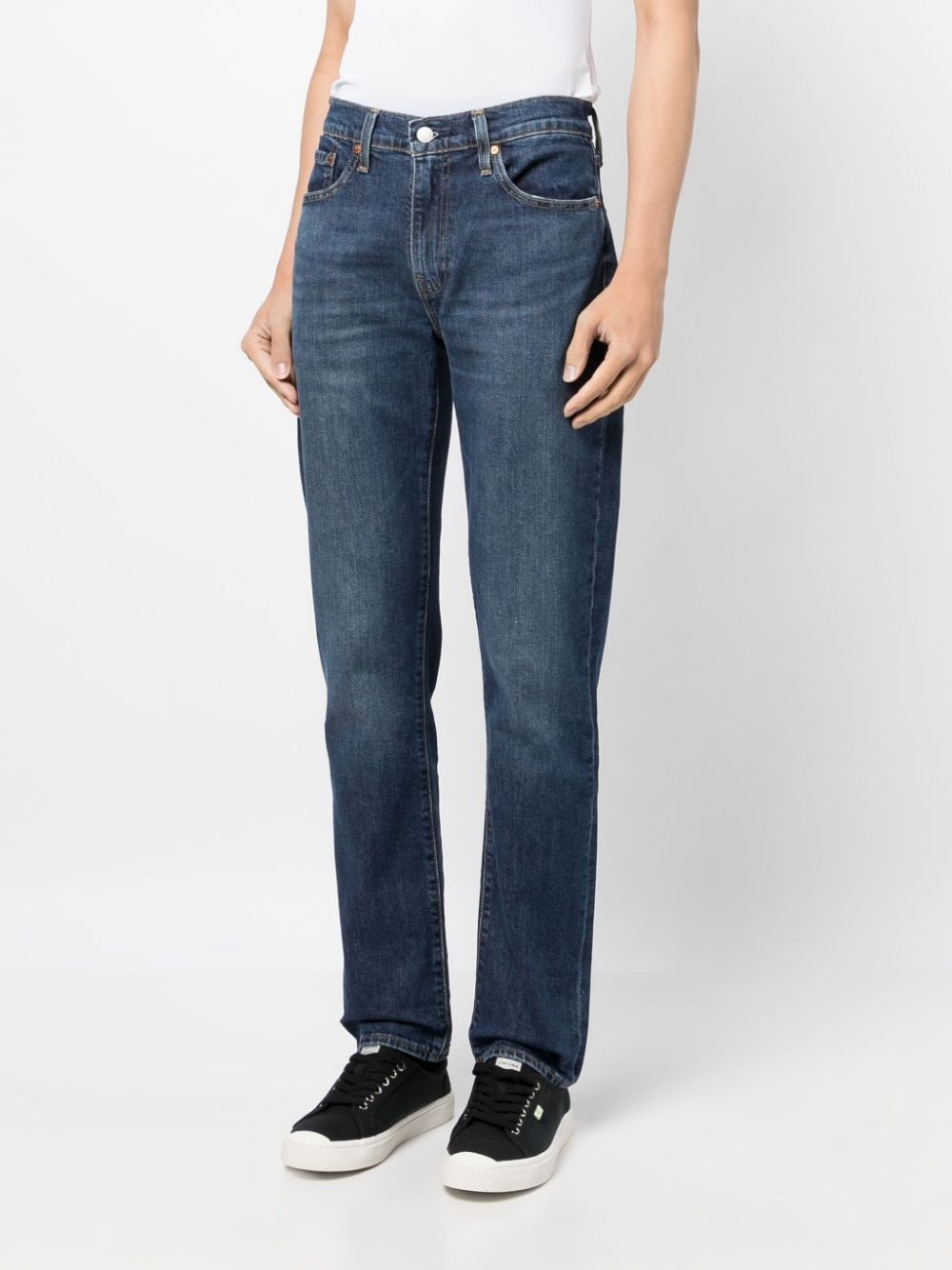 slim-fit cotton-blend jeans - 3