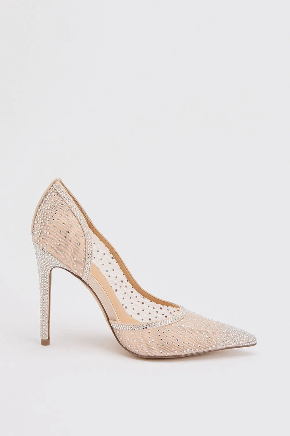 Crystal Embellished Stiletto Heeled Shoe - 1