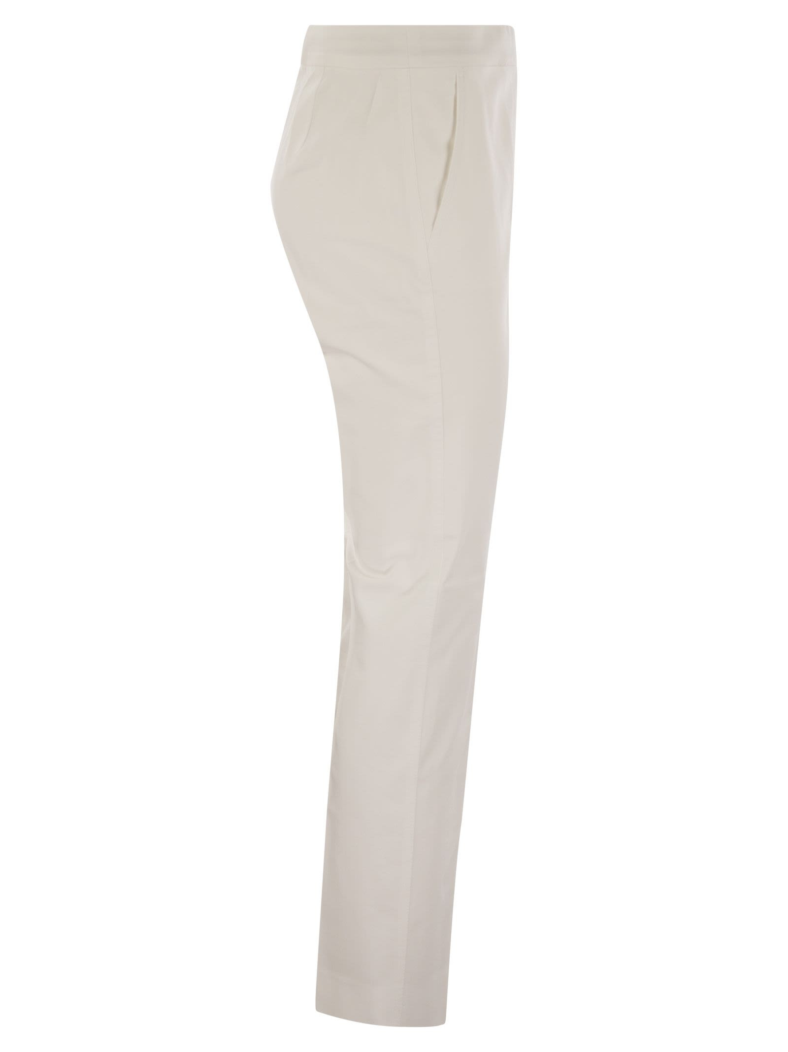 Maxmara Women Okra - Cotton Satin Trousers - 3