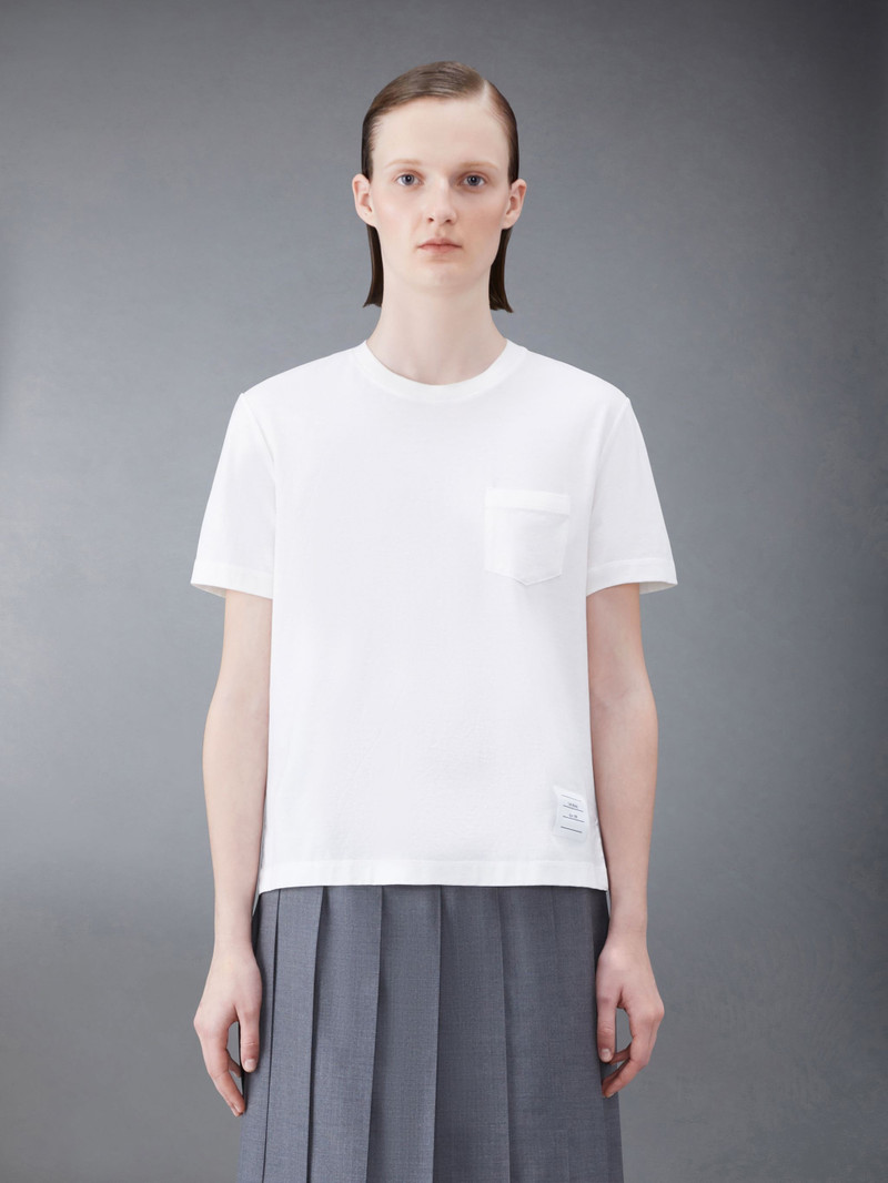 Cotton Crepe Jersey Pocket Tee - 1