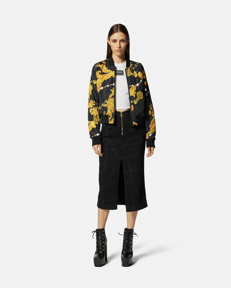 VERSACE JEANS COUTURE Chain Couture Reversible Bomber Jacket outlook