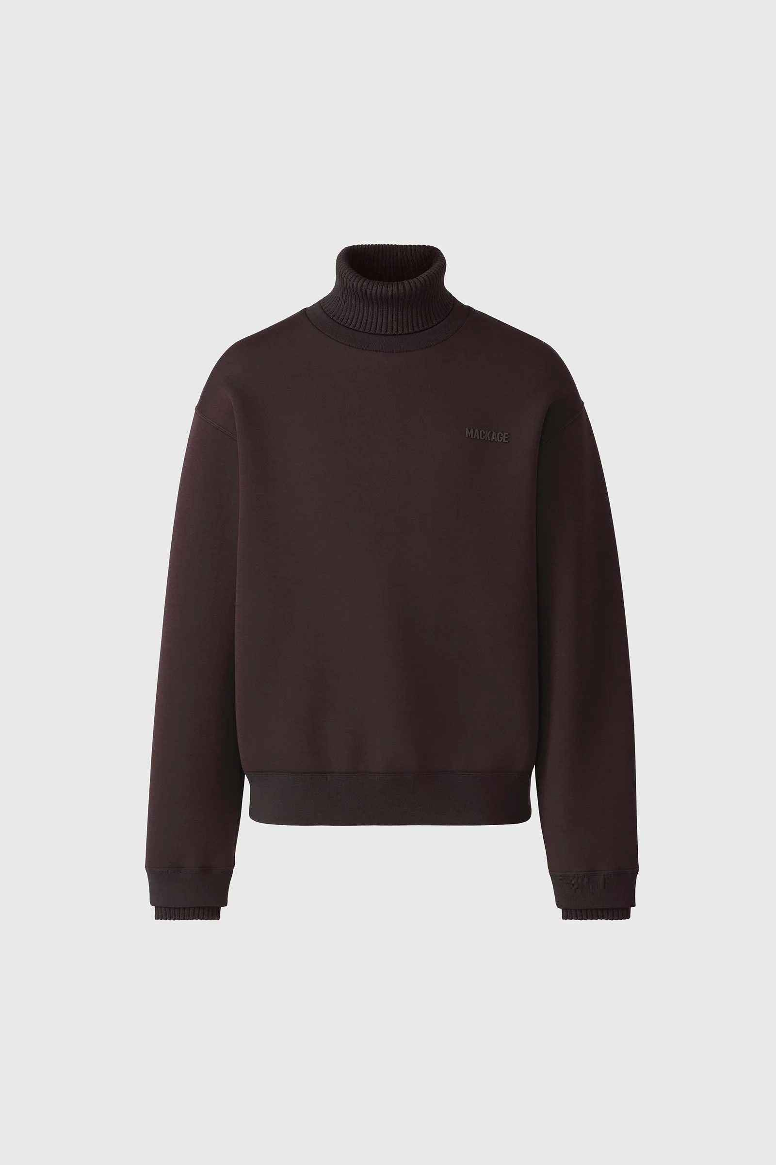 LEGEND Knit Cotton-Blend Turtleneck Sweater - 1