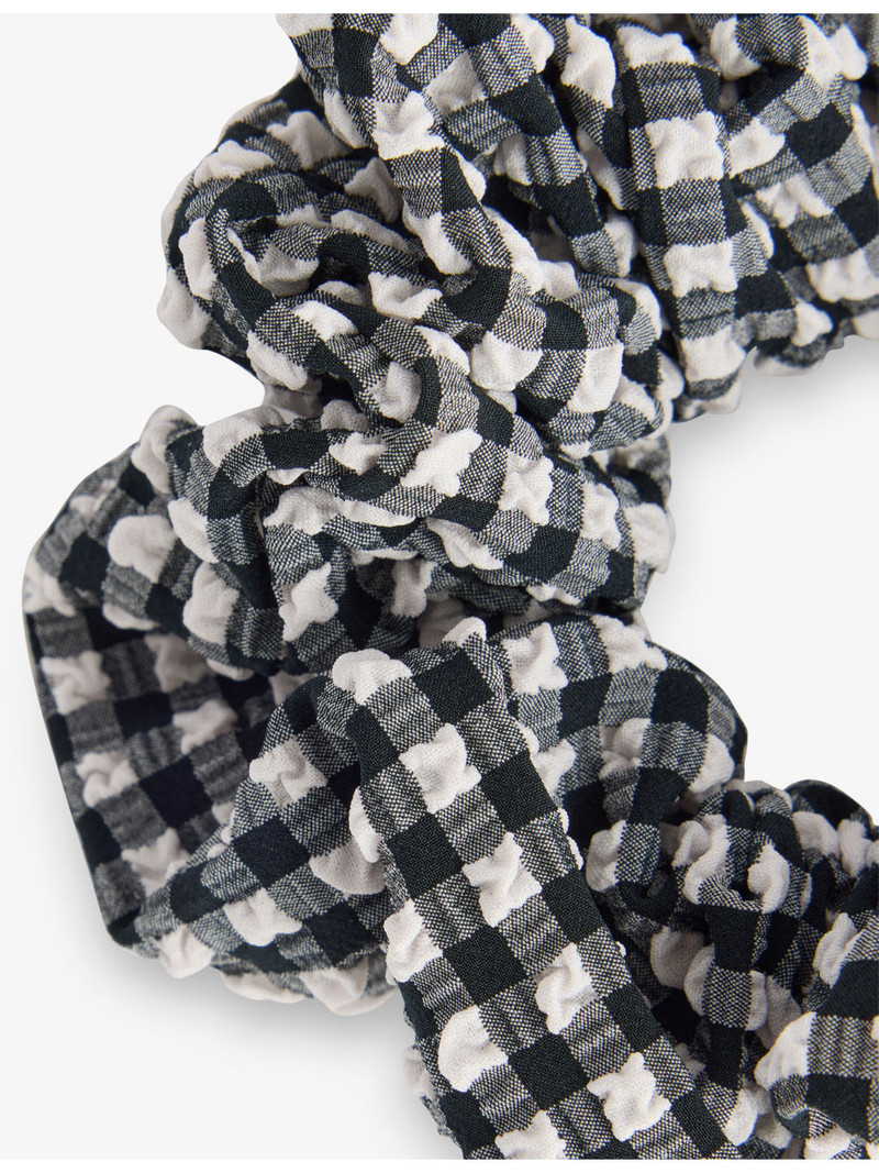 Hunza G Ruched stretch-woven scrunchie outlook