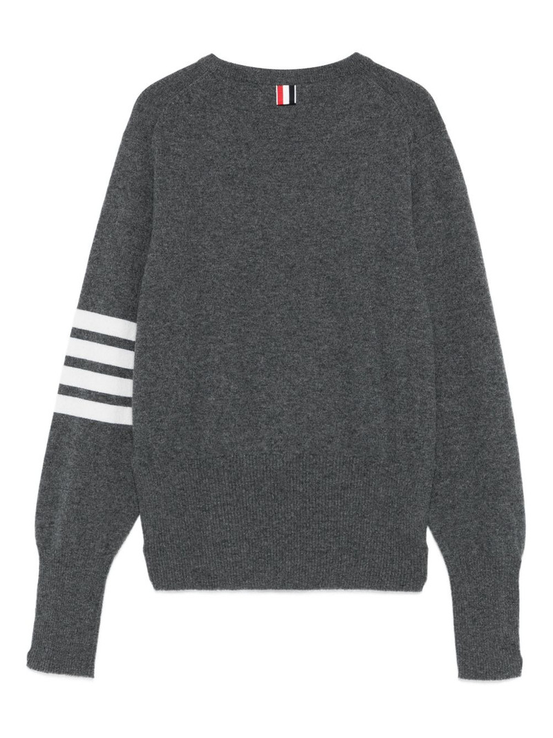Thom Browne three-stripe cashmere sweater outlook