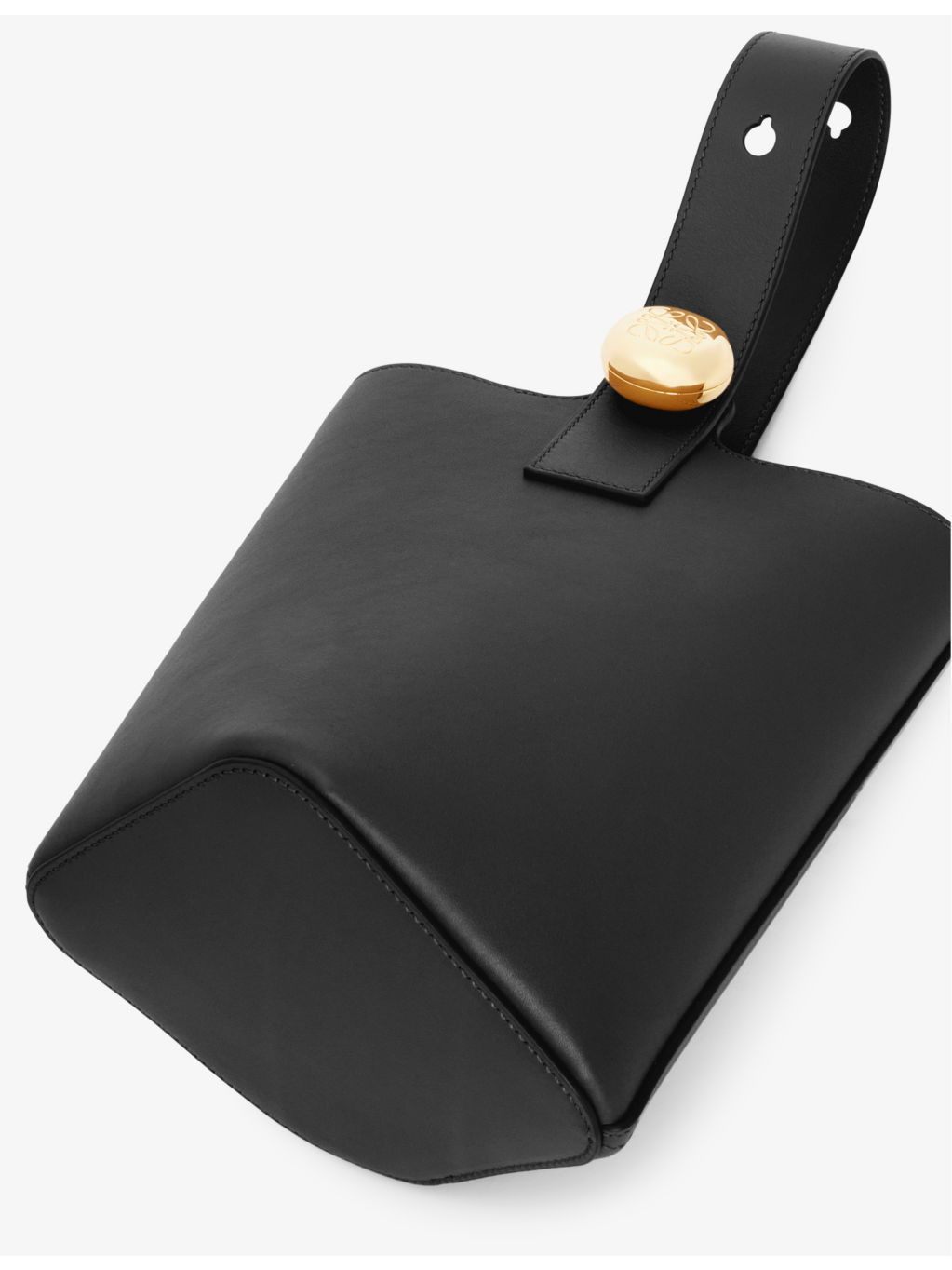 Pebble mini leather bucket bag - 8
