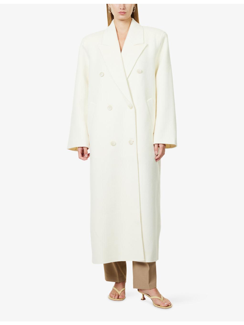 Gaia Double-Breasted Wool-Blend Coat - 3
