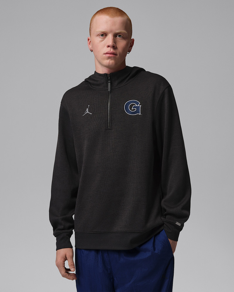 Georgetown Hoyas Nike NCAA Men's Basketball Coaches' Pullover Hoodie 1