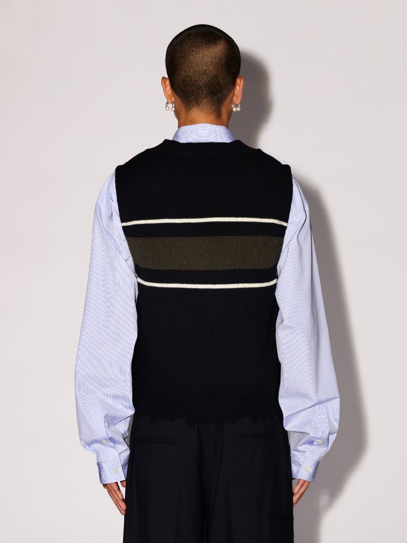 Rib Knit Vest - 4
