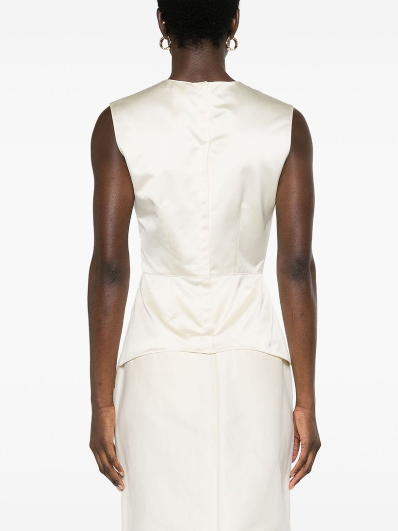 round-neck satin blouse 4