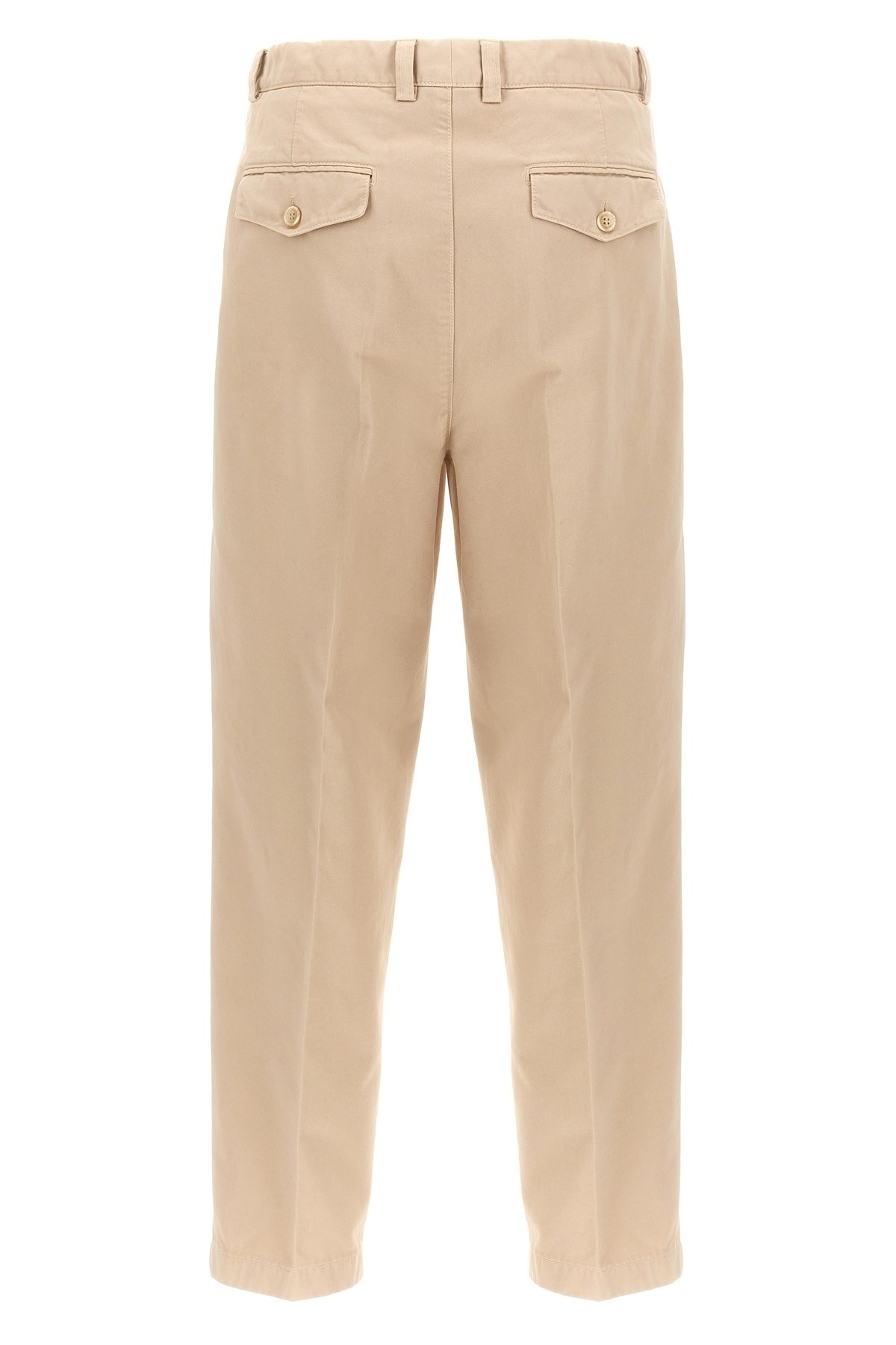 Cotton pants with front pleats - 2