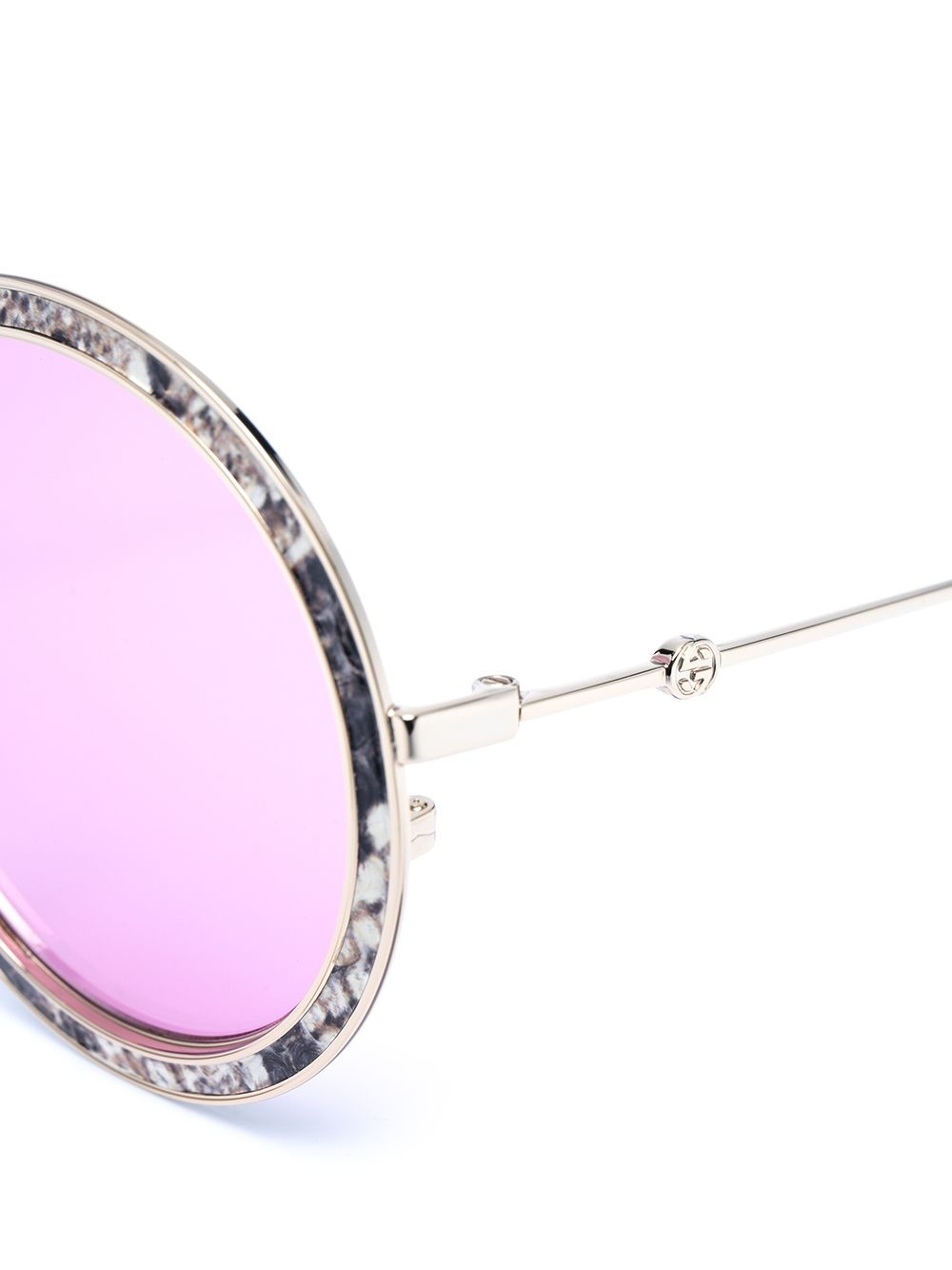 round-frame tinted sunglasses - 3