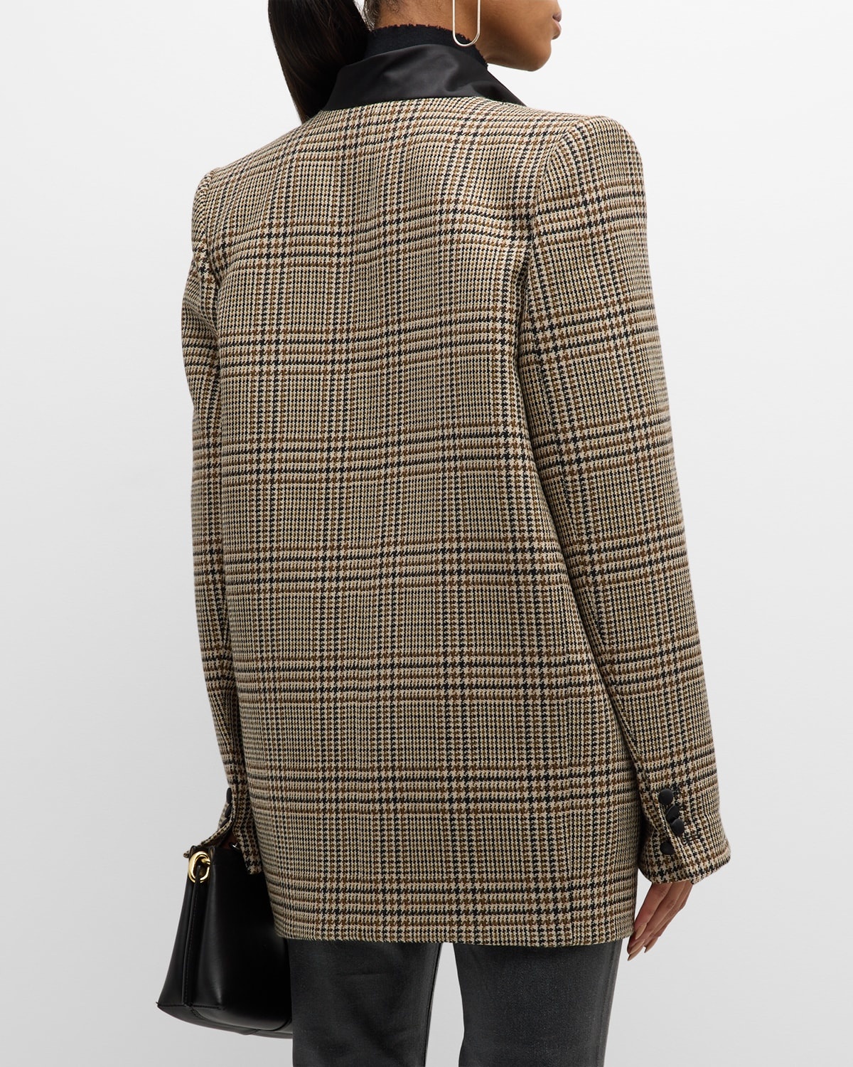 Graphic Elegance Houndstooth Plaid Jacket - 6