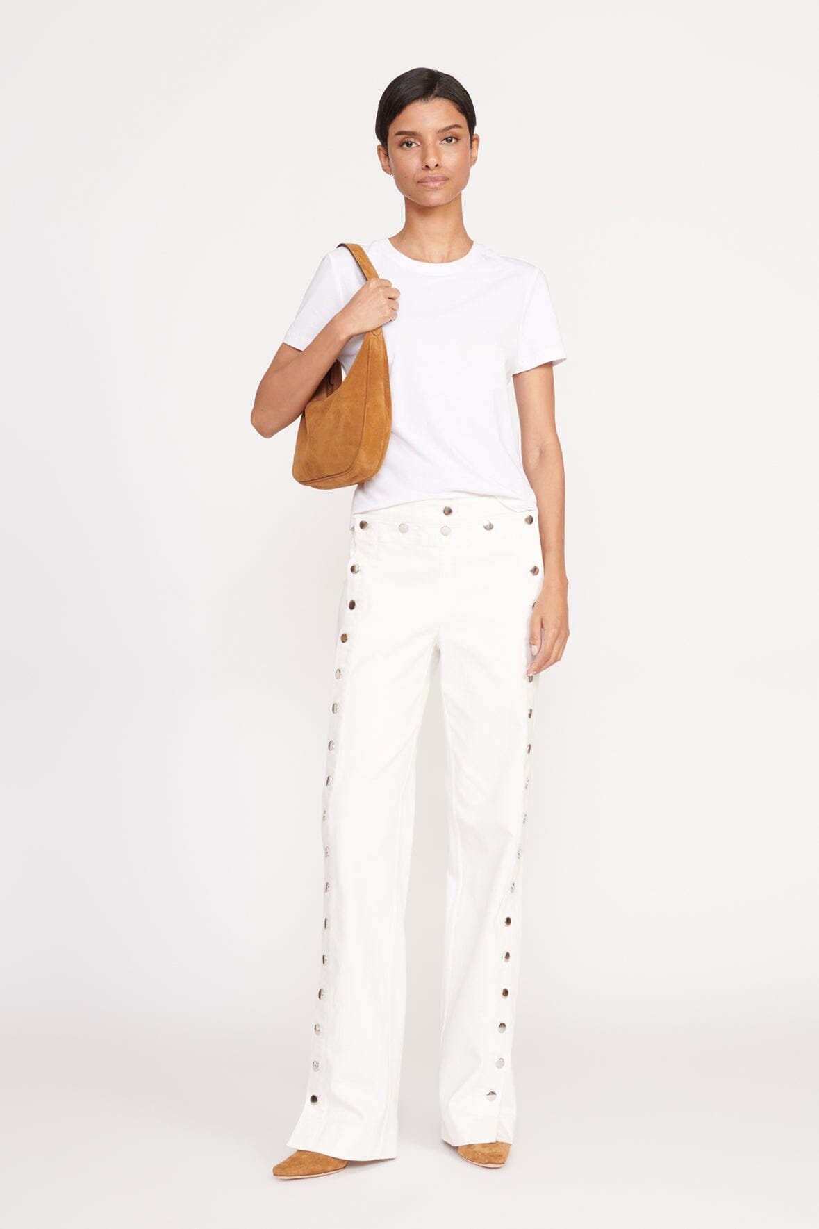 STAUD SYLVIE CROSSBODY BAG TAN - 4