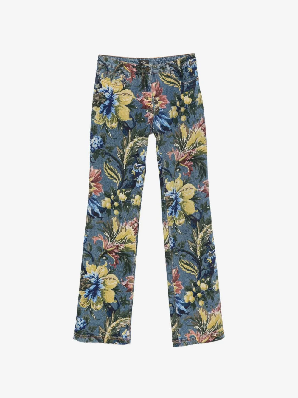 floral-print jeans - 1