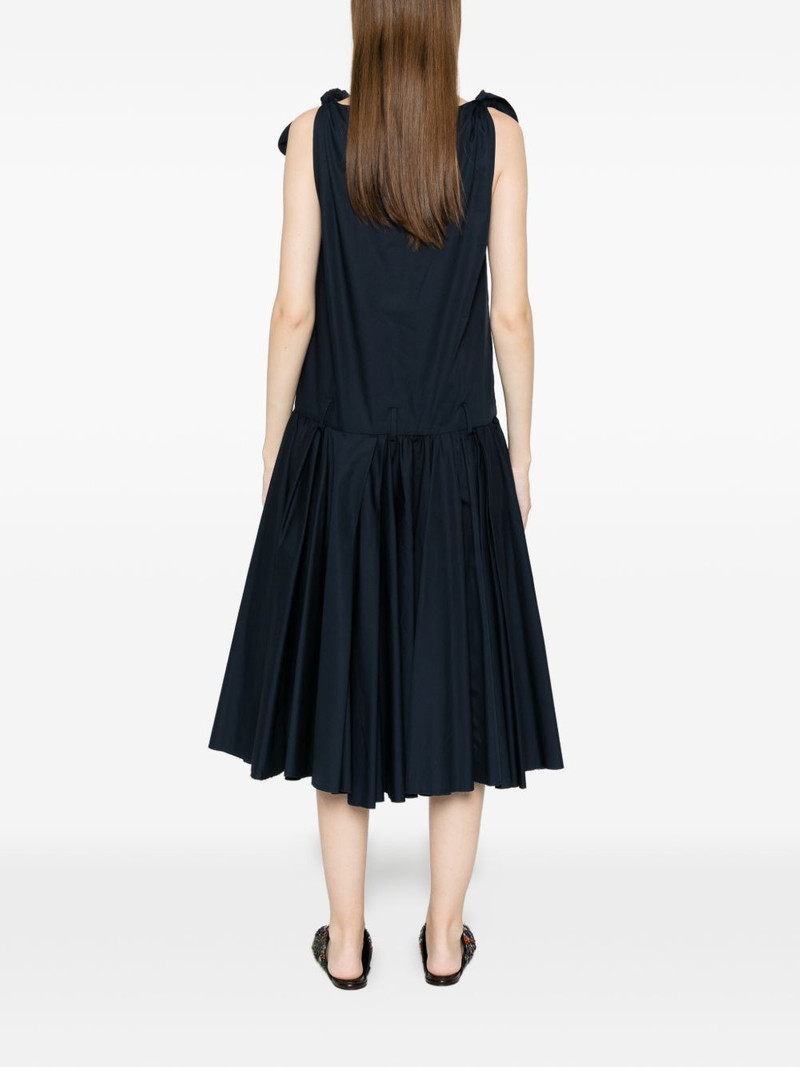 tie straps gathered dress 4