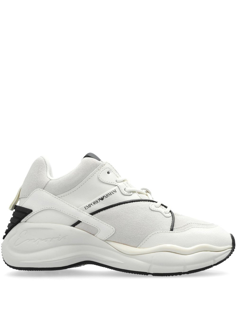 panelled sneakers 1